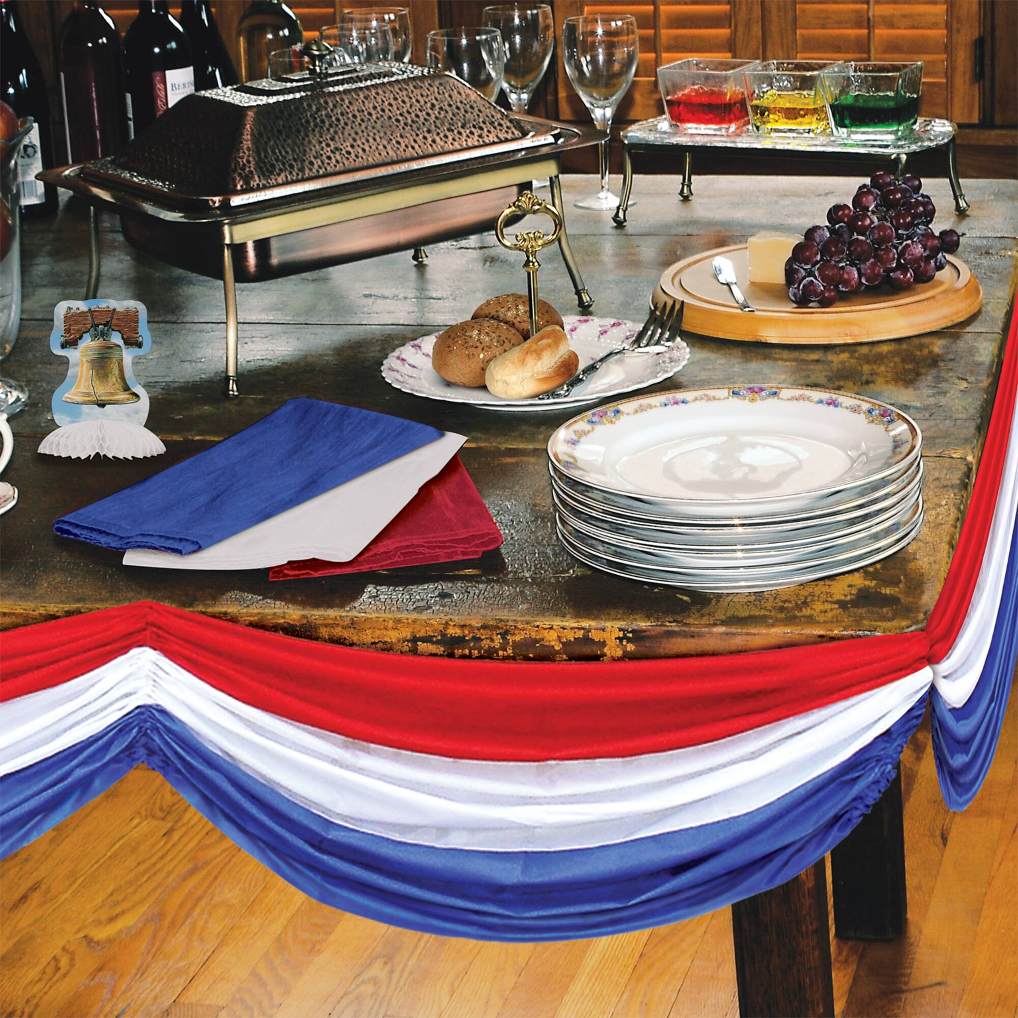Beistle 70" Patriotic Fabric Bunting